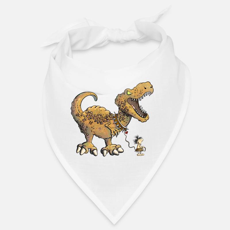 Prehistoric man walks with Dino I Dinosaur Bandana