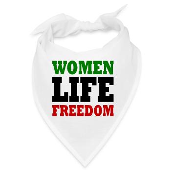 Women life freedom iran - Bandana - Weiß - Vorne