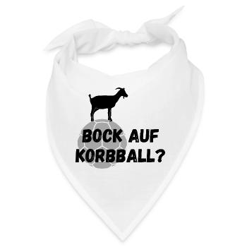 Bock auf Korbball - Bandana - Weiß - Vorne