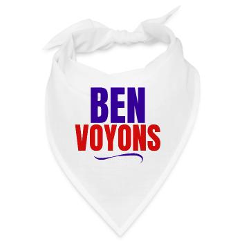 Nun, mal sehen, Ausdruck - Bandana - Weiß - Vorne