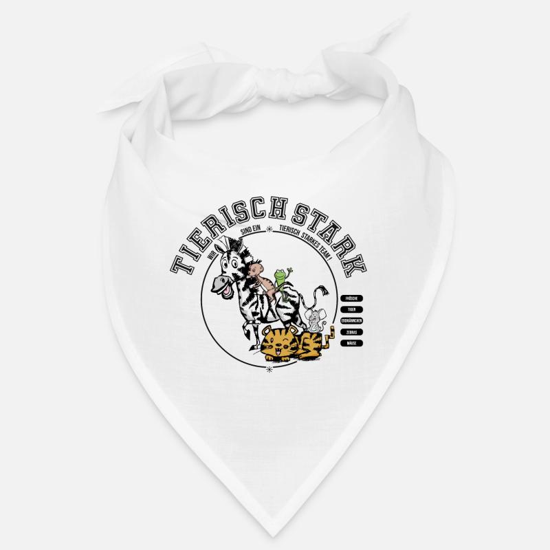 Team-Tierisch Stark - Bandana - Weiß