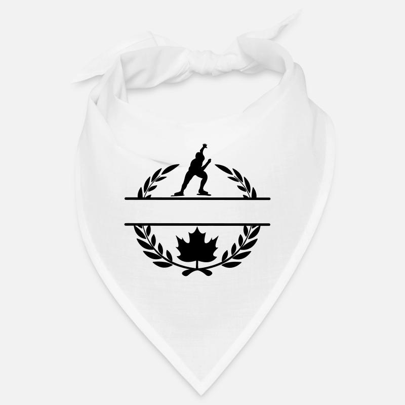 Canada maple leaf skating laurel wreath Bandana