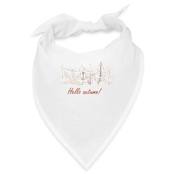 Laub Hello Autumn - Bandana - Weiß - Vorne