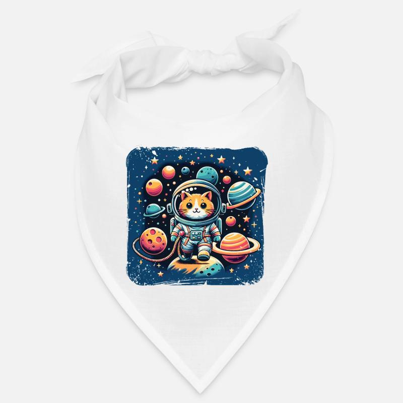 Kosmo Katze Astronaut Weltraum Mieze Bandana