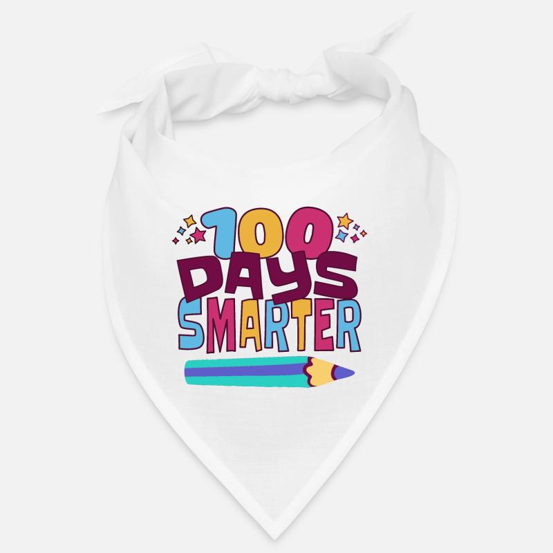 100 days smarter - Bandana - white