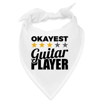 Okayest Guitar Player - Bandana - Weiß - Vorne