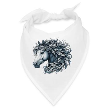 Pferd - Bandana - Weiß - Vorne