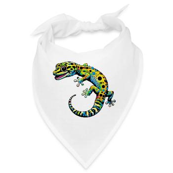 Gecko - Bandana - Weiß - Vorne