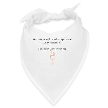 Der Unterschied - Bandana - Weiß - Vorne