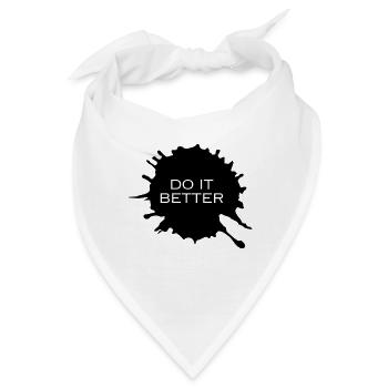 Do it better - Bandana - Weiß - Vorne