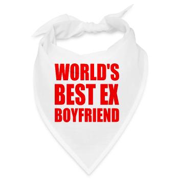 world's best ex boyfriend - Bandana - Weiß - Vorne