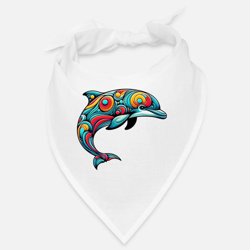 Delfin - Bandana - Weiß