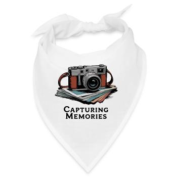 Vintage-Kameradesign für Kreative - Bandana - Weiß - Vorne