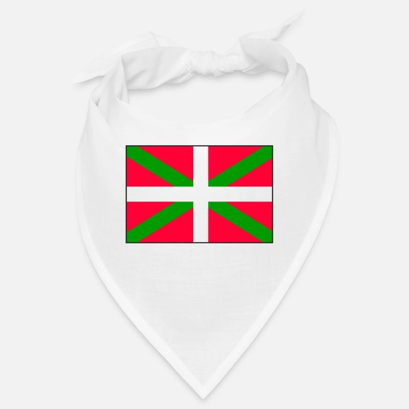 Drapeau basque - Bandana - blanc