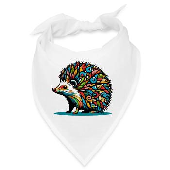Igel - Bandana - Weiß - Vorne