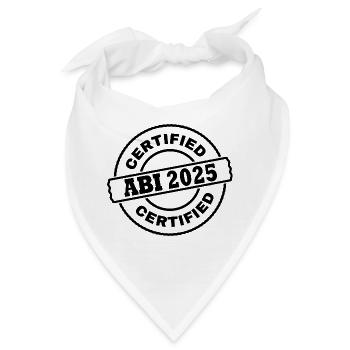 Abi 2025 - Bandana - Weiß - Vorne