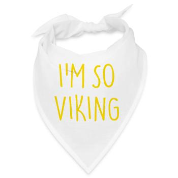 I'M SO VIKING Wikinger - Bandana - Weiß - Vorne