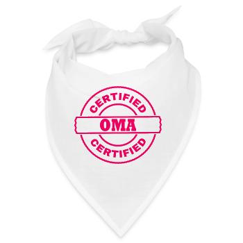 certified oma - Bandana - Weiß - Vorne