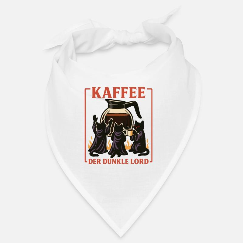 Kaffee Der Dunkle Lord - Bandana - Weiß