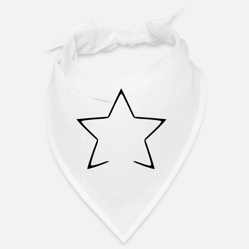 Himmlisches Hemd mit Sternennachtmuster - Bandana - Weiß