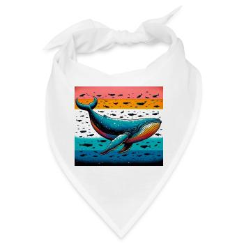 Wal - Bandana - Weiß - Vorne