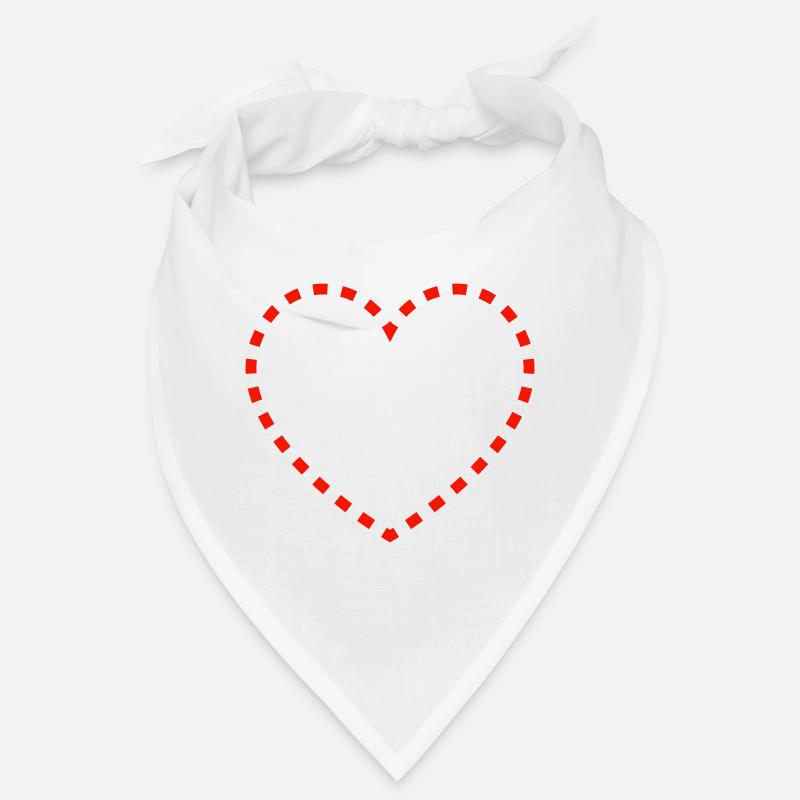 Conception de cœur pointillé Bandana