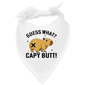 Capybara  - Bandana - Weiß - Vorne