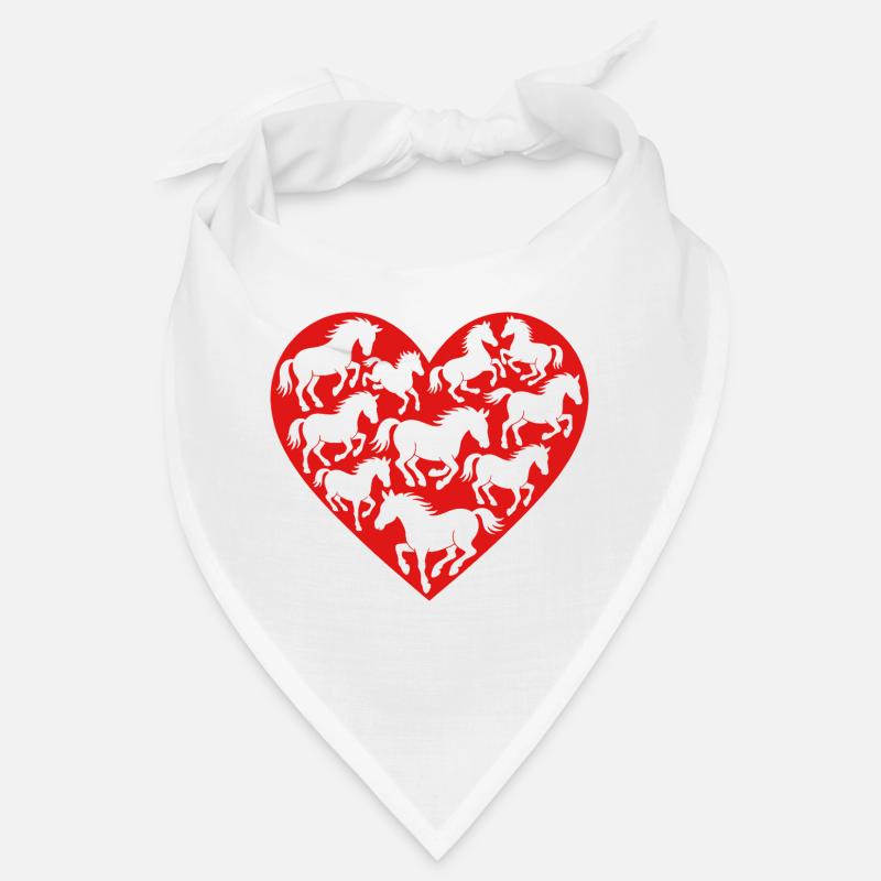 Herz aus Pferden  Bandana