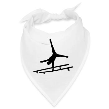 Gymnastik - Bandana - Weiß - Vorne