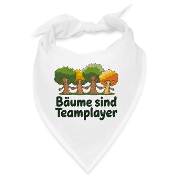 Bäume Sind Teamplayer Hand in Hand Naturfreunde - Bandana - Weiß - Vorne
