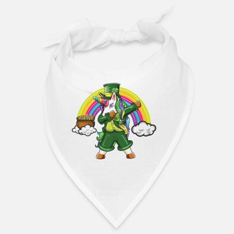 Leprechaun tupft Einhorn-Regenbogen-Glücksdesign Bandana