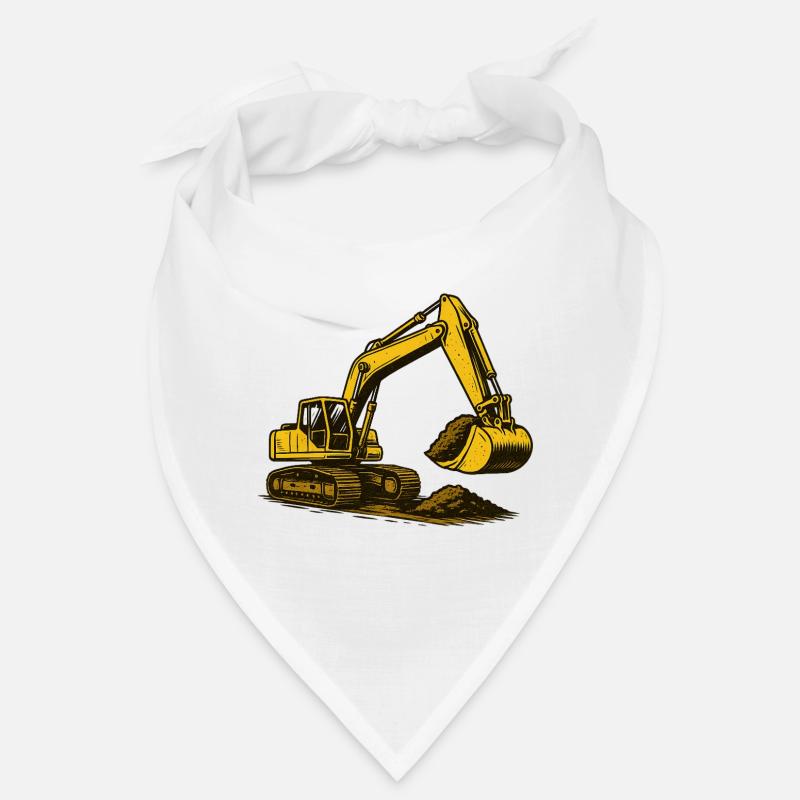 Bagger im Staub Bandana
