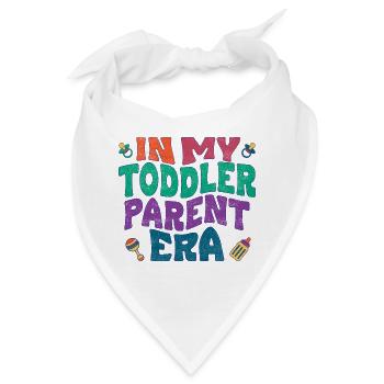 In my toddler parent era - Bandana - Weiß - Vorne