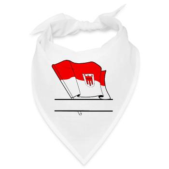 Vorarlberger Flaggennamensraum - Bandana - Weiß - Vorne
