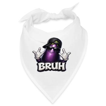 Aubergine Bruh Cool Kids Kinder  - Bandana - Weiß - Vorne