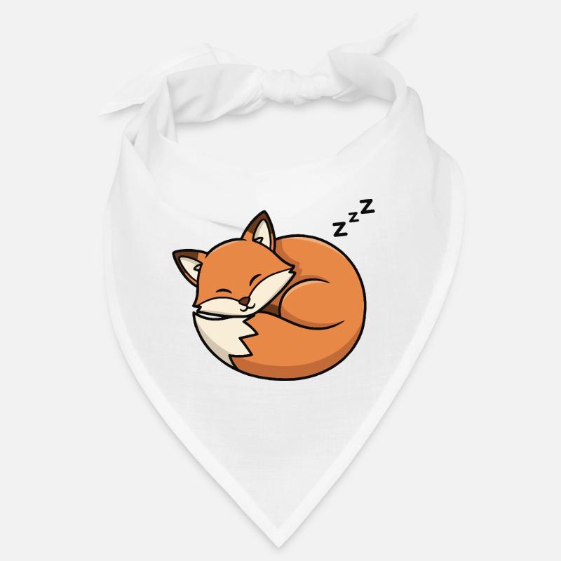 Sleeping Fox Cartoon Bandana