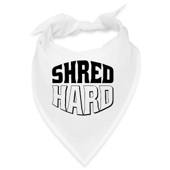 Shred Hard Snowboard Style - Bandana - Weiß - Vorne