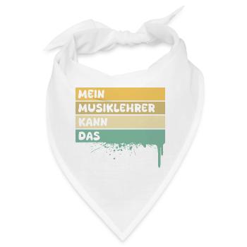 Beruf Musiklehrer - Bandana - Weiß - Vorne