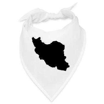 Iran Silhouette - Bandana - Weiß - Vorne