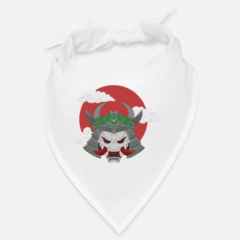 Oni x Samurai Graugrün Bandana