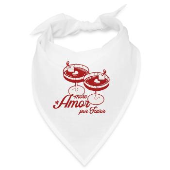 Heart-Martini-Design - Bandana - Weiß - Vorne