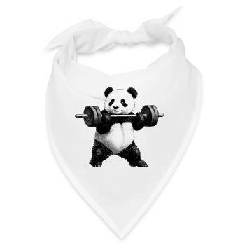 Fitness Pandas - Bandana - Weiß - Vorne