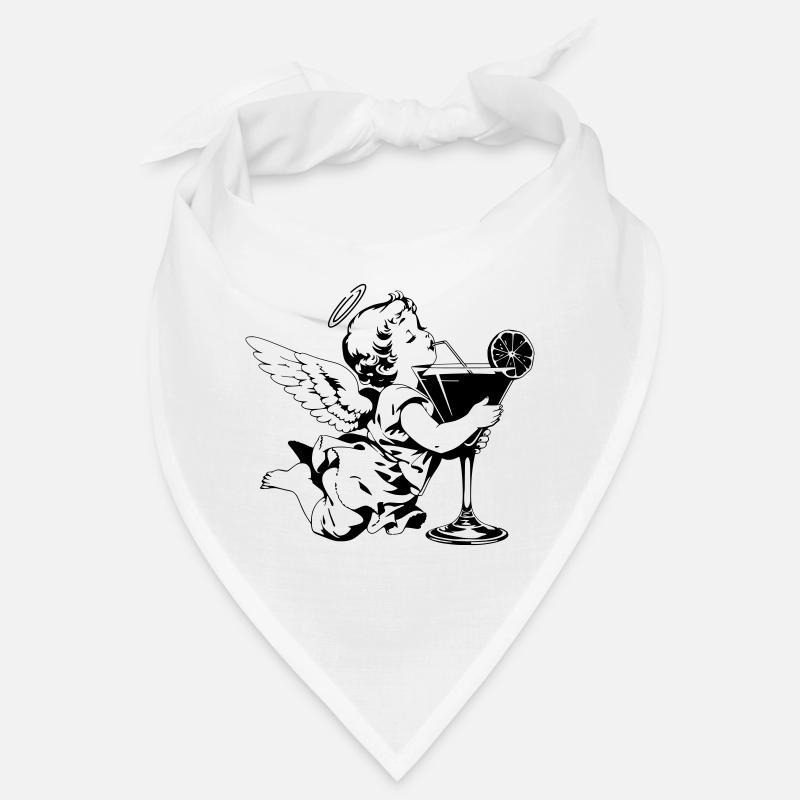 Cocktail Engel – Cherub mit Drink im Glas Bandana