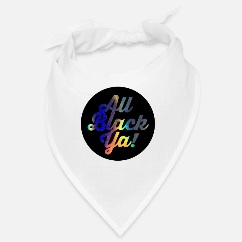 All Black Ya Farbverlauf Script Bandana