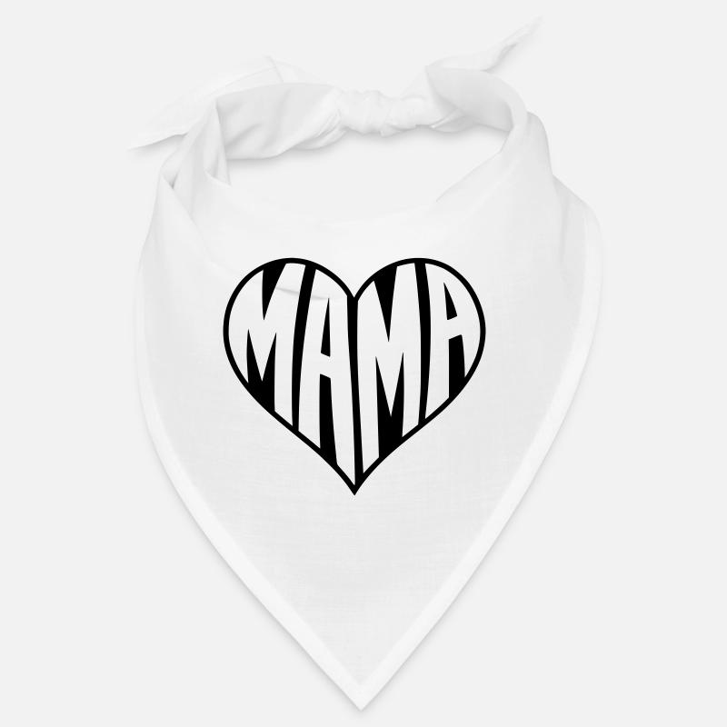 Mama Herz Typografie  Bandana