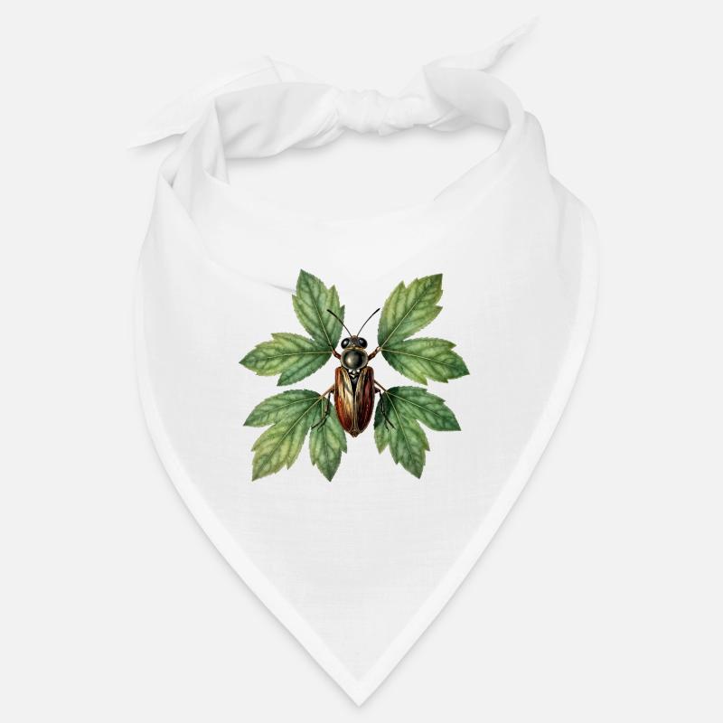 Insecte coléoptère sur feuillage verdoyant Bandana