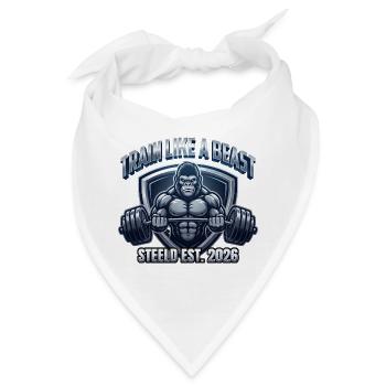 STEELD-Beast Krafttraining - Bandana - Weiß - Vorne