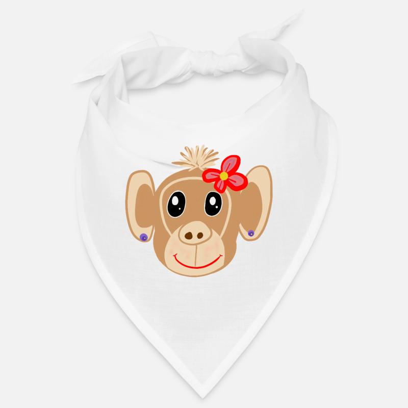Affe Mädchen Affen Kinder Bandana