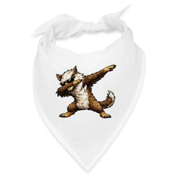 Dabbing Greif - Bandana - Weiß - Vorne