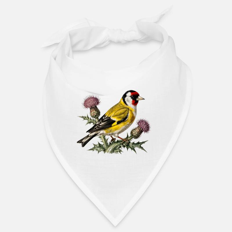 American Goldfinch on Thistle Bandana